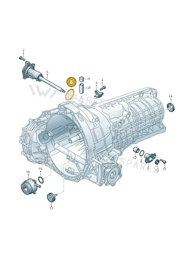 WHT002593 — Audi A6 1.8 (2015-2019) diagram 717301340, position 6