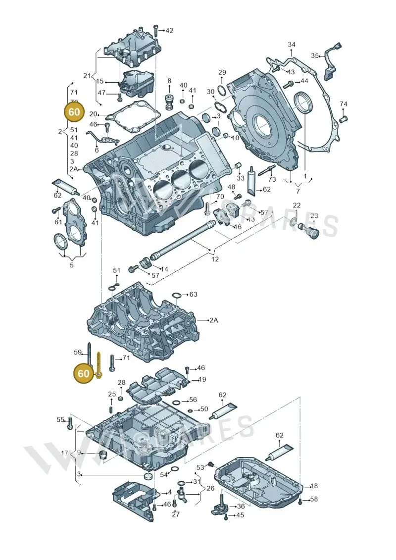 WHT002671A — Audi A6 QU.ALLROAD     07> (2006-) diagram 448103250, position 60