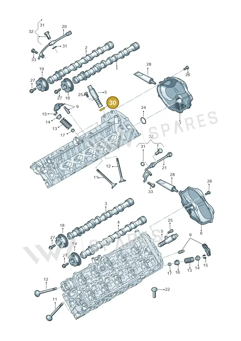 WHT002789 — Audi R8 Spyder (2015-2024) diagram 872109200, position 30
