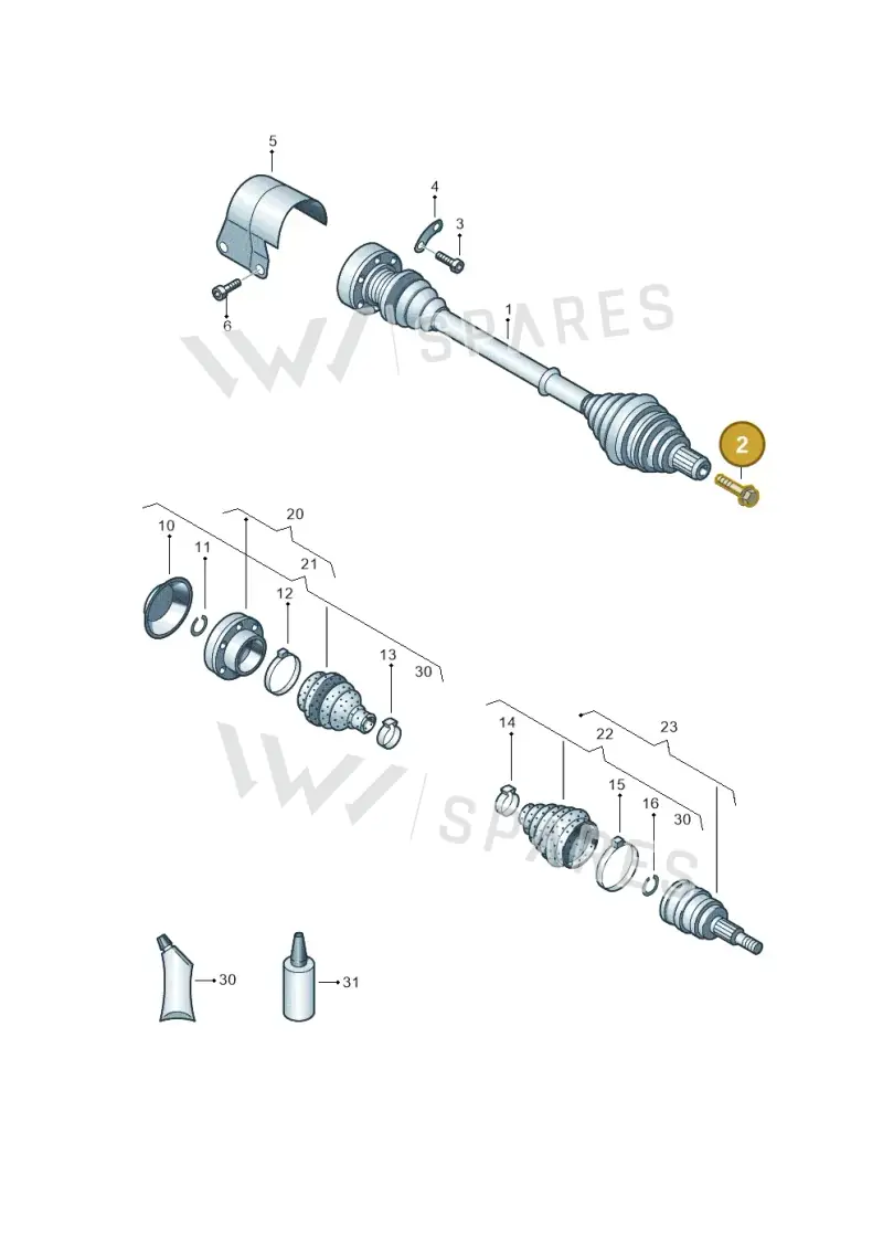 WHT002795 — Audi Q3 1.4 (2012-2016) diagram 460407380, position 2