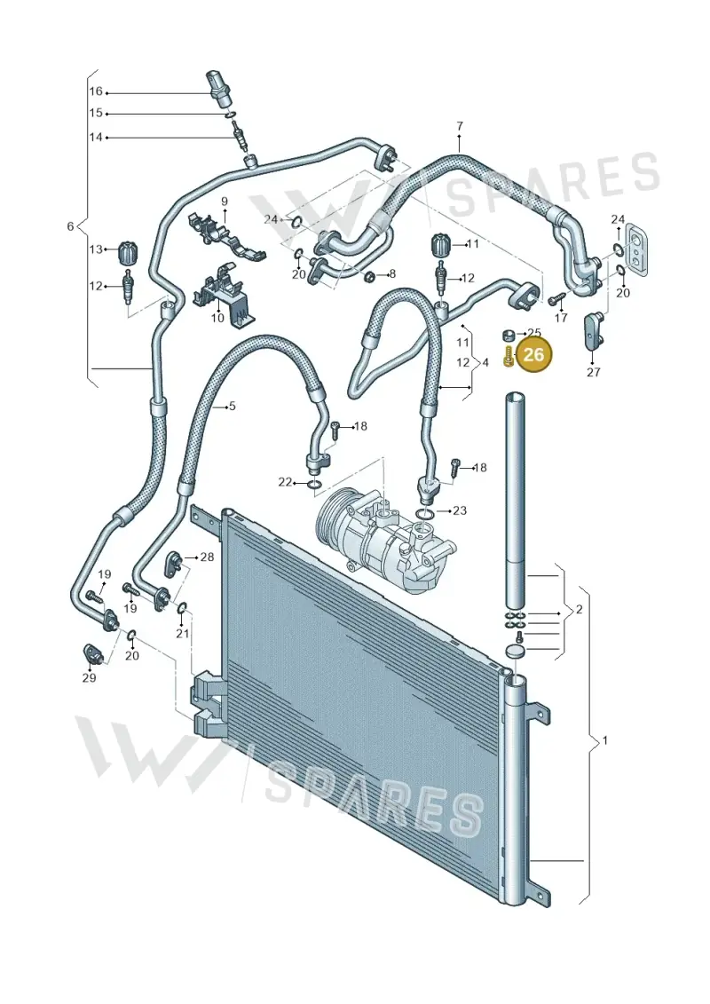 WHT003121 — Audi TTS Coupe 2.0 (2014-2023) diagram 850260400, position 26