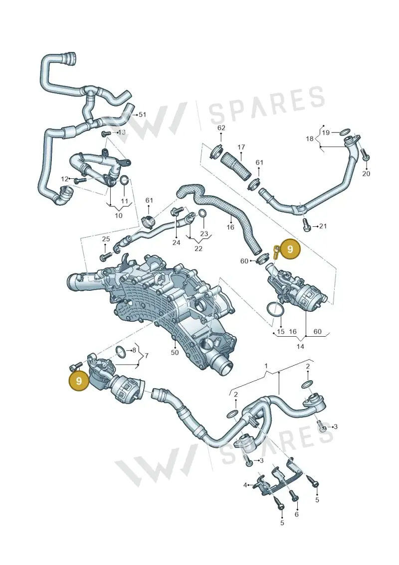 WHT003121 — Audi Q8 Quattro 3,0 (2018-) diagram 859121610, position 9