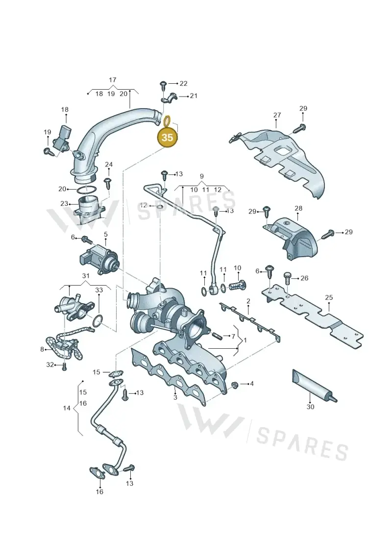 WHT003186 — Audi A1 Sportback (2010-2015) diagram 625145530, position 35