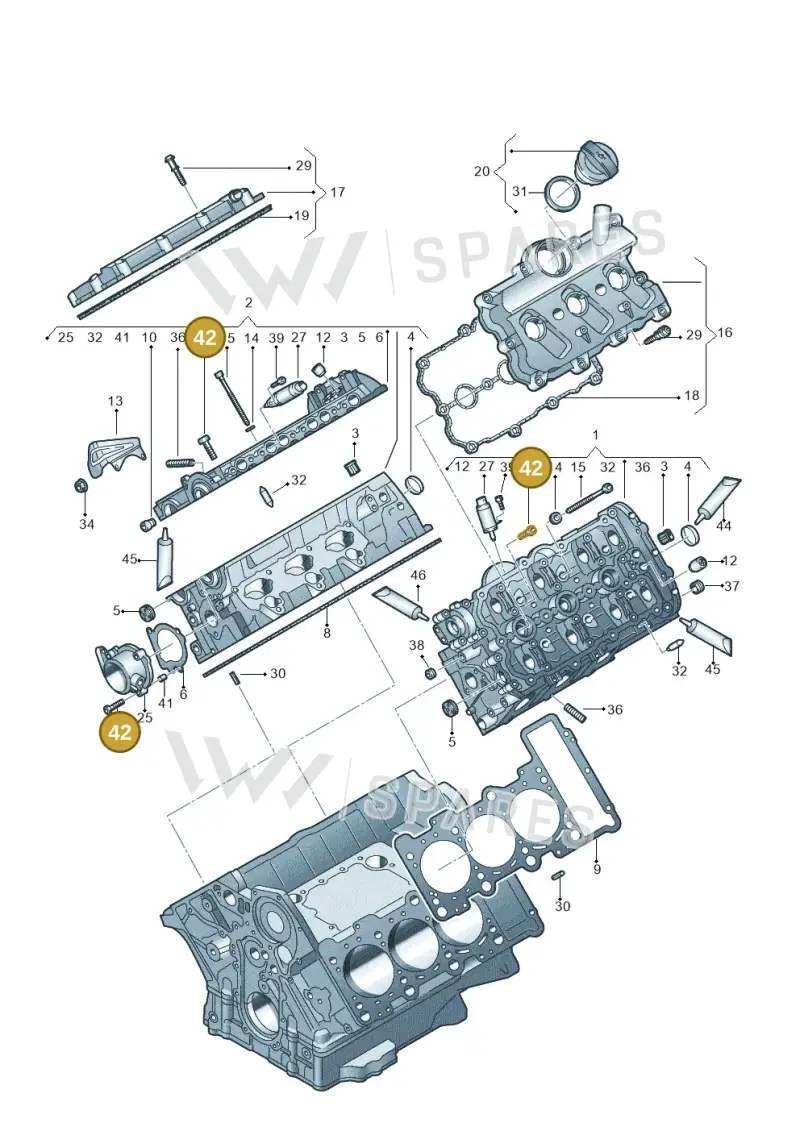 WHT003269 — Audi Q5 qu. 2.0 TDI (2008-2012) diagram 448103510, position 42