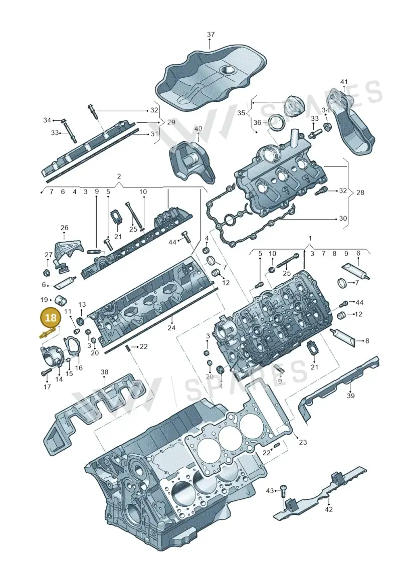 WHT003269 — Audi Q7 qu. 3.0 TDI (2009-2015) diagram 693103450, position 18