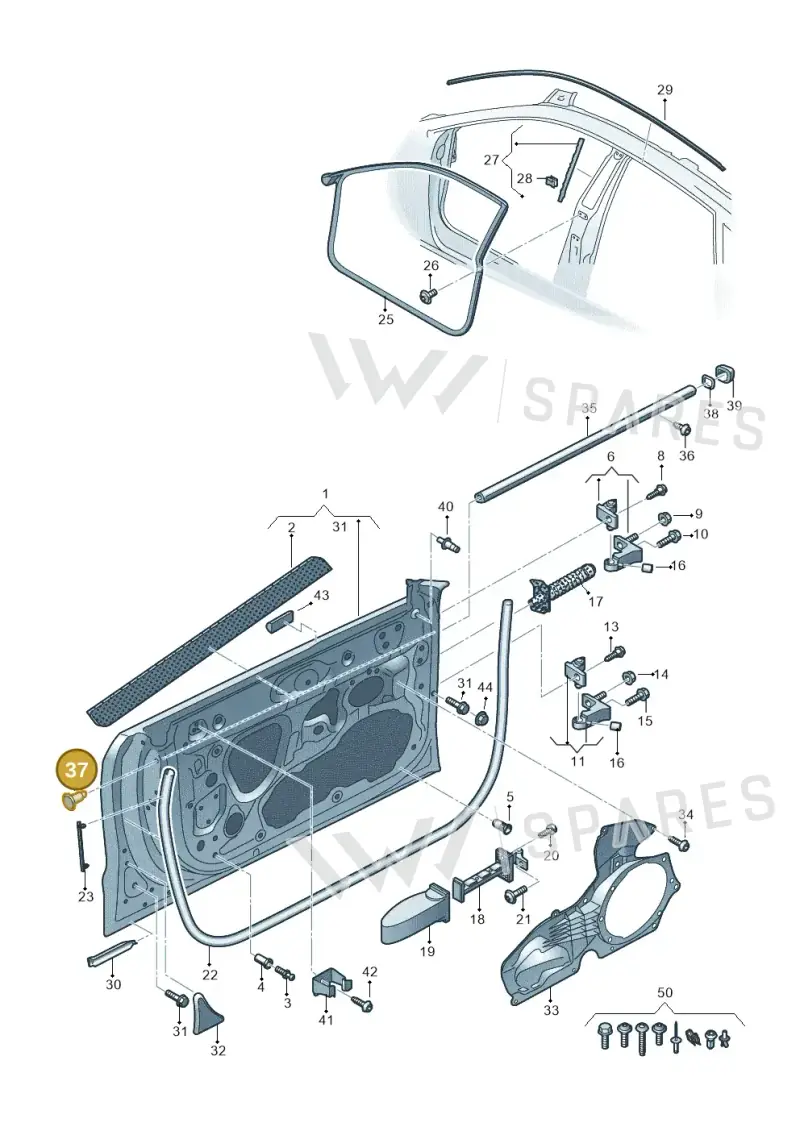 WHT003348B — Audi RS7 Sportback (2019-) diagram 435831100, position 37