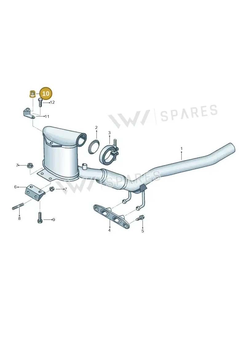 WHT003354 — Audi Q3 2.0 TDI (2014-2019) diagram 855253650, position 10