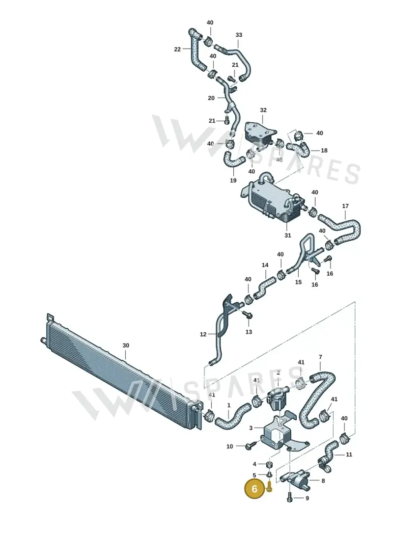 WHT003361 — Audi RS6 Avant (2019-) diagram 538121006, position 6