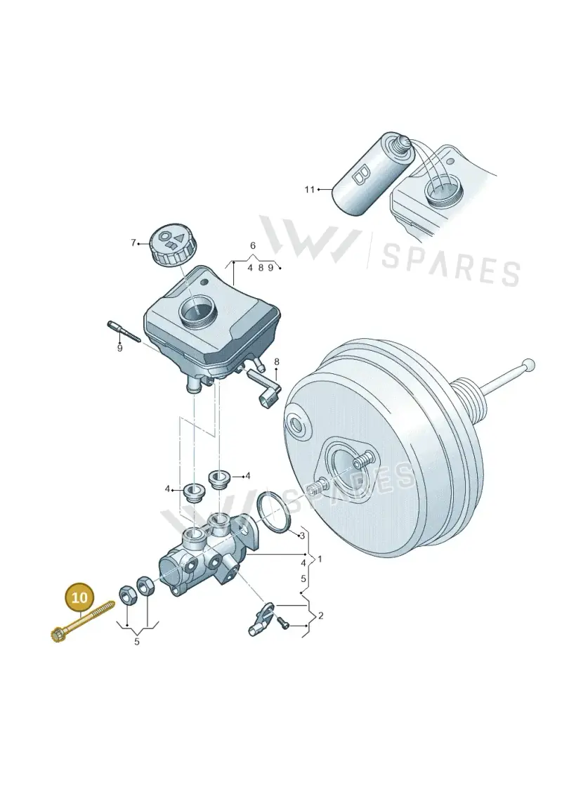 WHT003382A — Audi Q5 (2016-2020) diagram 896611100, position 10