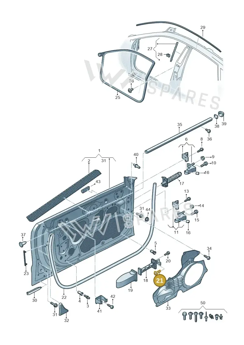 WHT003497 — Audi RS7 Sportback (2019-) diagram 435831100, position 21