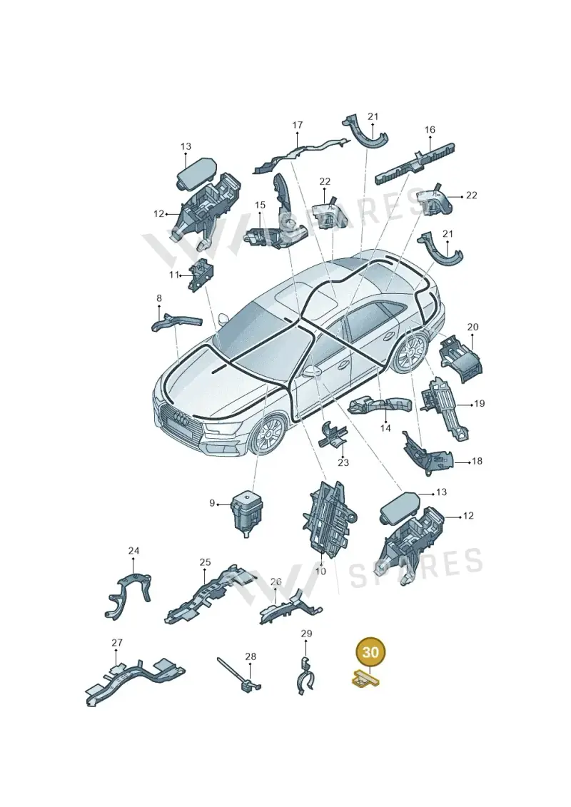 WHT003566 — Audi A4L 2.0 (2016-) diagram 216971800, position 30