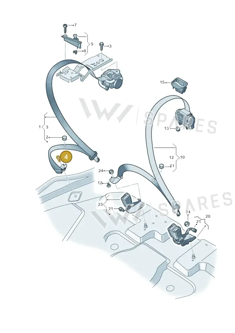 WHT003683 — Audi Q8 e-tron (2018-2020) diagram 586857700, position 4