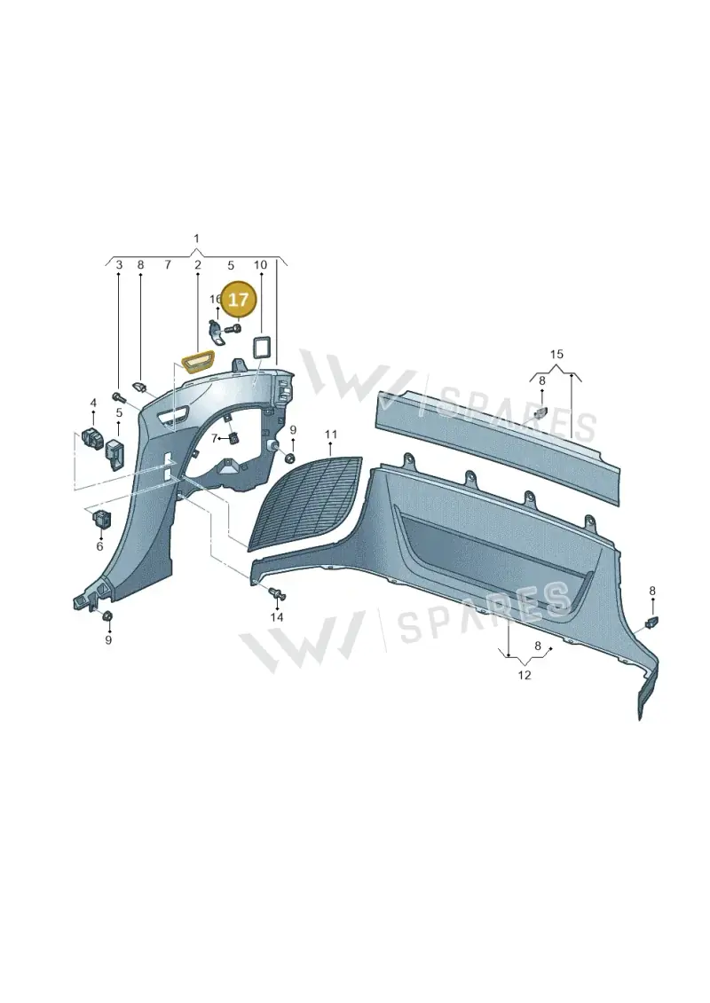 WHT003683 — Audi R8 Spyder (2015-2024) diagram 872867500, position 17