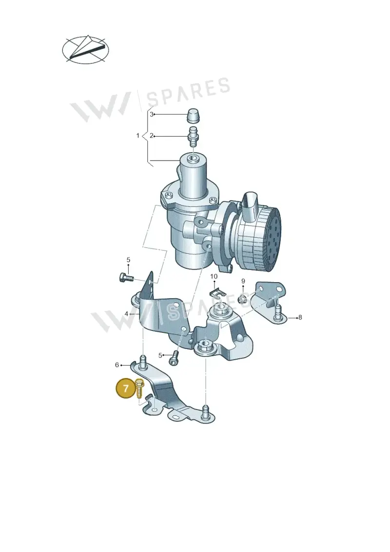 WHT003841 — Audi A6 2.0 (2018-) diagram 435614500, position 7