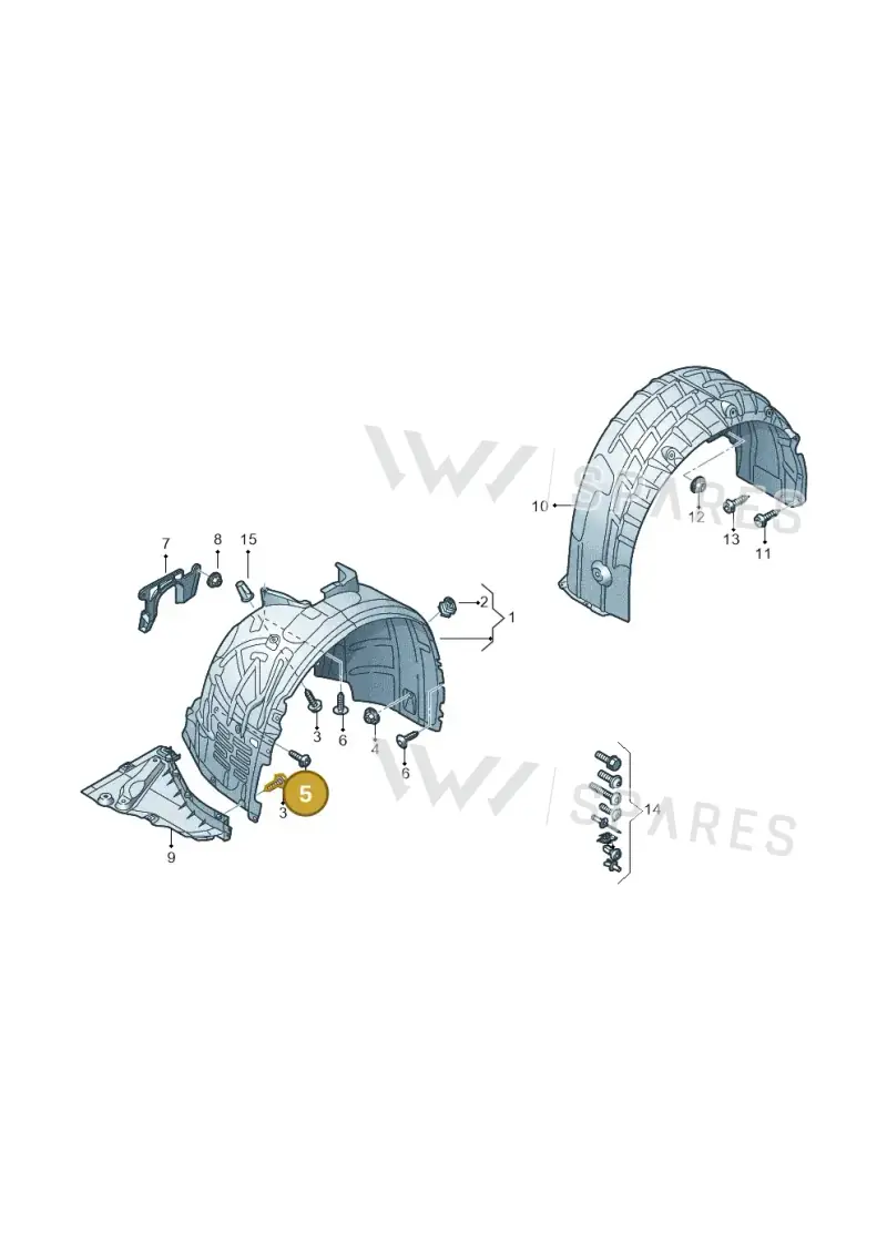 WHT003841 — Audi RS6 Avant (2019-) diagram 537821500, position 5