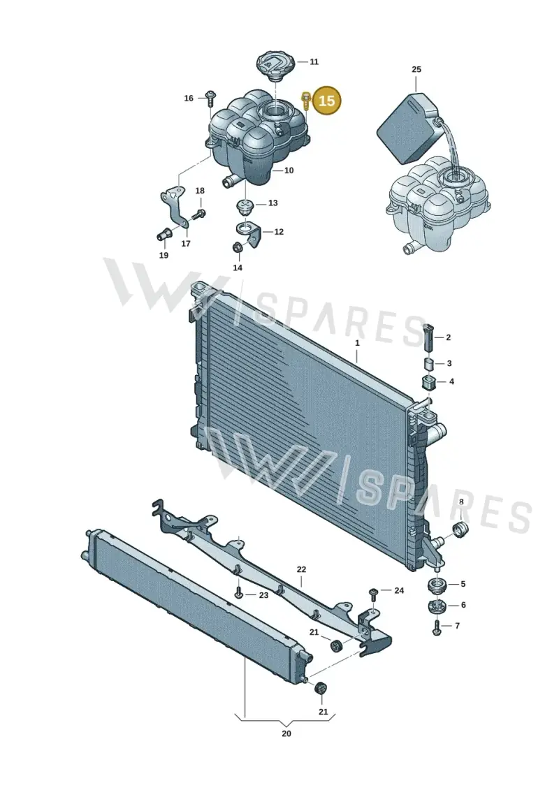 WHT003841 — Audi RS Q8 Quattro (2019-) diagram 595121016, position 15