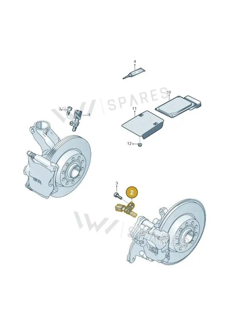 WHT003857A — Audi TTRS Coupe (2016-2023) diagram 898927000, position 2