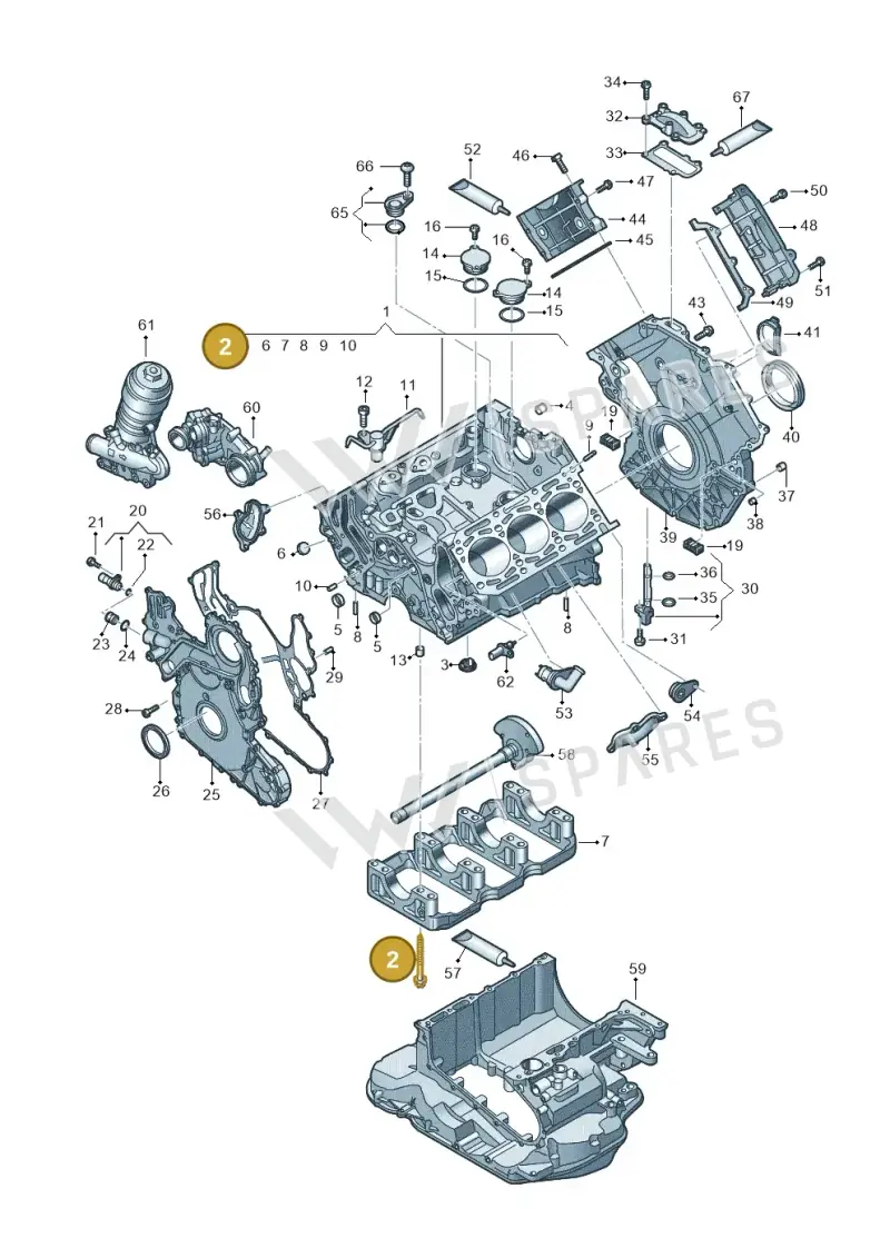 WHT003959 — Audi Q8 Quattro 3,0 (2018-) diagram 429103500, position 2