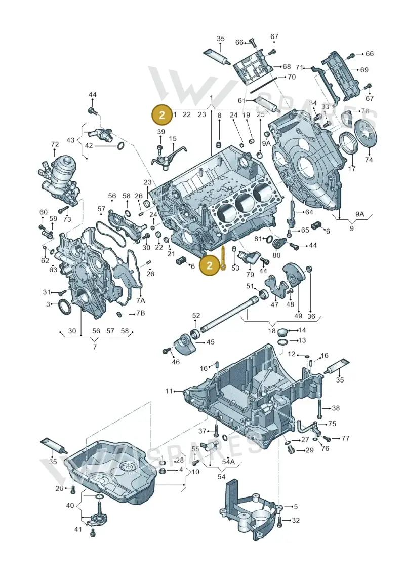 WHT003959 — Audi A7 Sportback (2014-2018) diagram 675103520, position 2