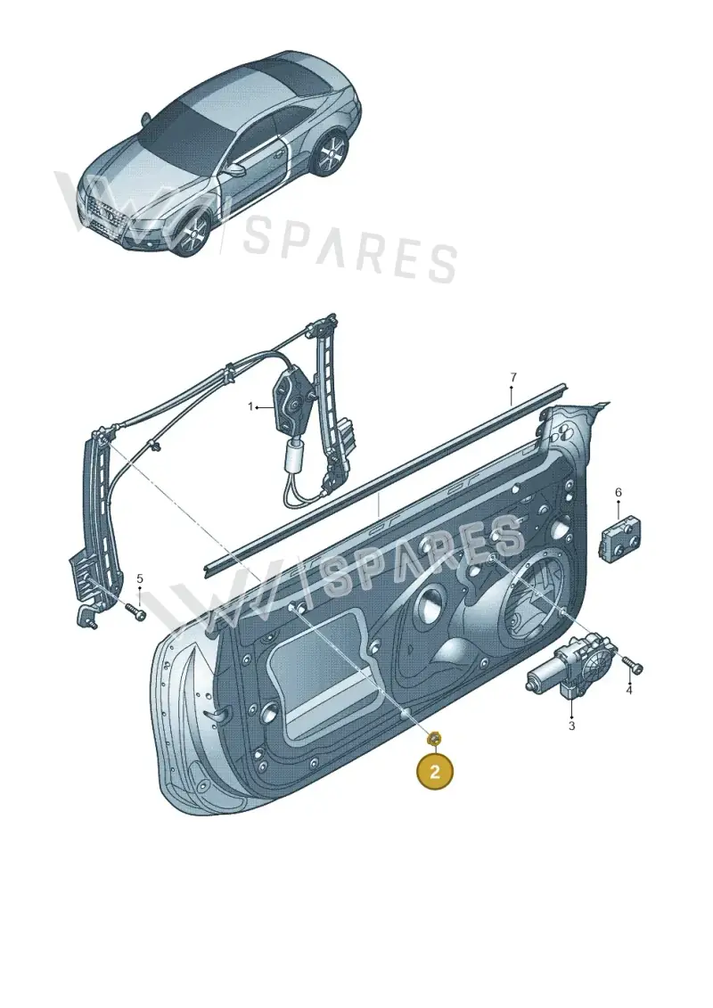 WHT004591 — Audi A5 Sportback (2011-2017) diagram 620837600, position 2