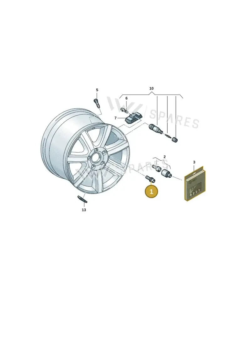 WHT004676A — Audi RS e-tron GT (2020-2020) diagram 4j1601200, position 1