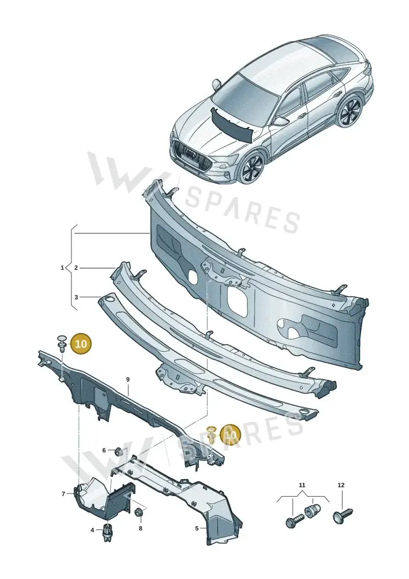 WHT004750 — Audi Q6 e-tron (2023-) diagram f5s805010, position 10