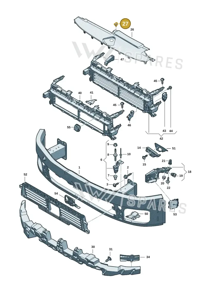 WHT004750 — Audi A5 Limo 2.0 (2024-) diagram 8wk807000, position 27