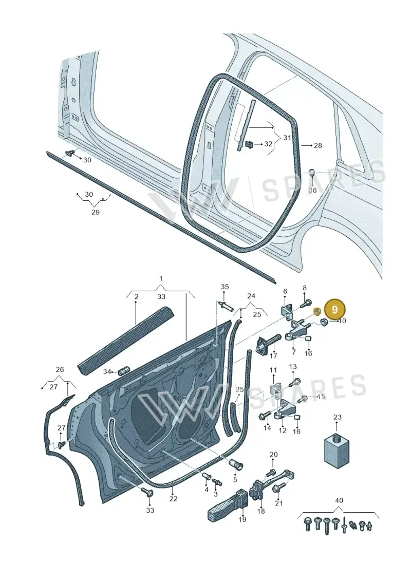WHT004869A — Audi RS Q8 Quattro (2019-) diagram 429833010, position 9