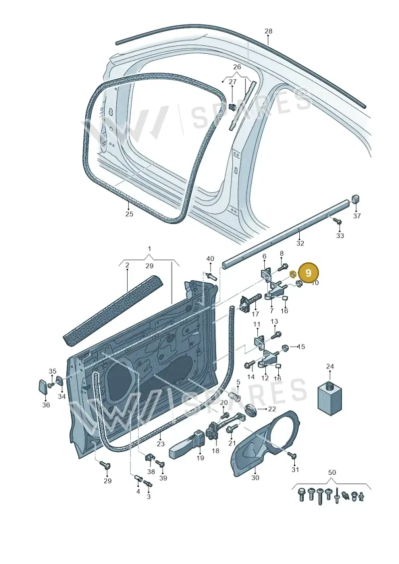 WHT004869A — Audi RS Q8 Quattro (2019-) diagram 429831010, position 9