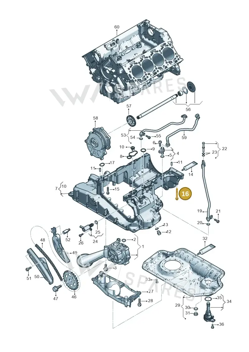 WHT004874 — Audi Q8 Quattro 3,0 (2018-) diagram 429115052, position 16