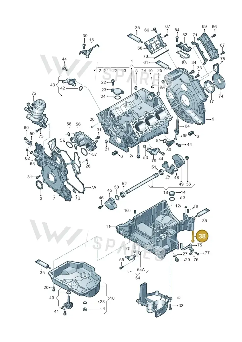 WHT004874 — Audi A5 Sportback (2016-2020) diagram 798103540, position 38