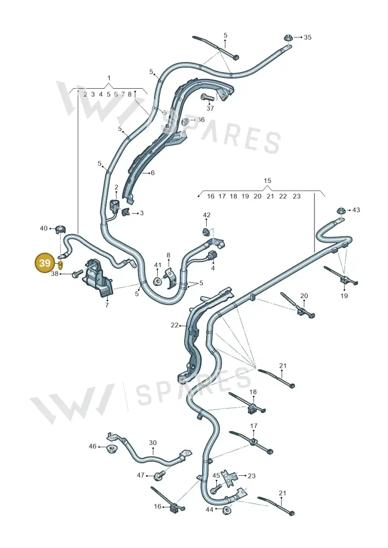 WHT004890 — Audi RS Q8 Quattro (2019-) diagram 595972070, position 39