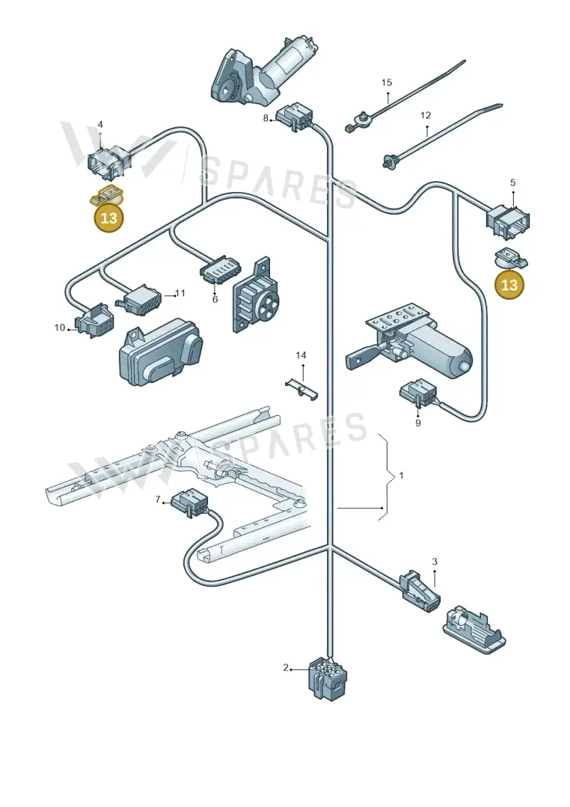 WHT004916 — Audi Q3 1.4 (2016-) diagram 728972120, position 13