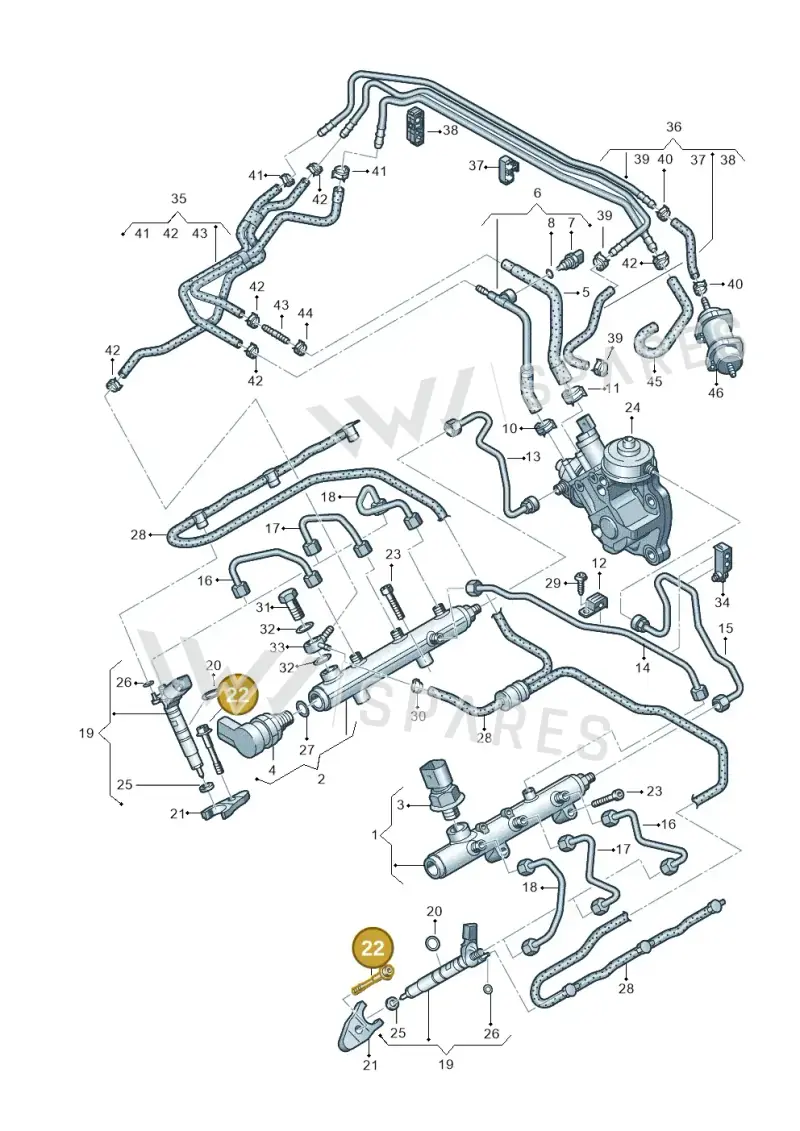 WHT004923B — Audi A7 Sportback (2014-2018) diagram 675130700, position 22