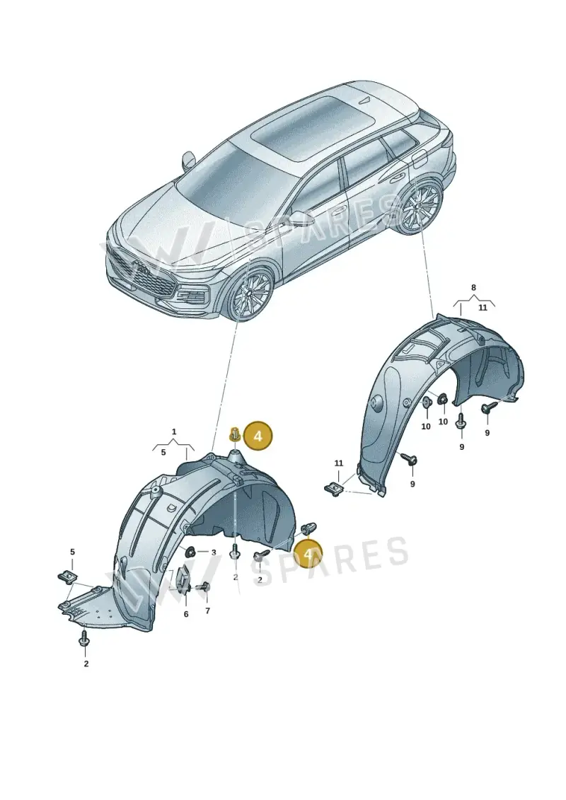 WHT004935 — Audi Q6 e-tron (2023-) diagram f5s821050, position 4