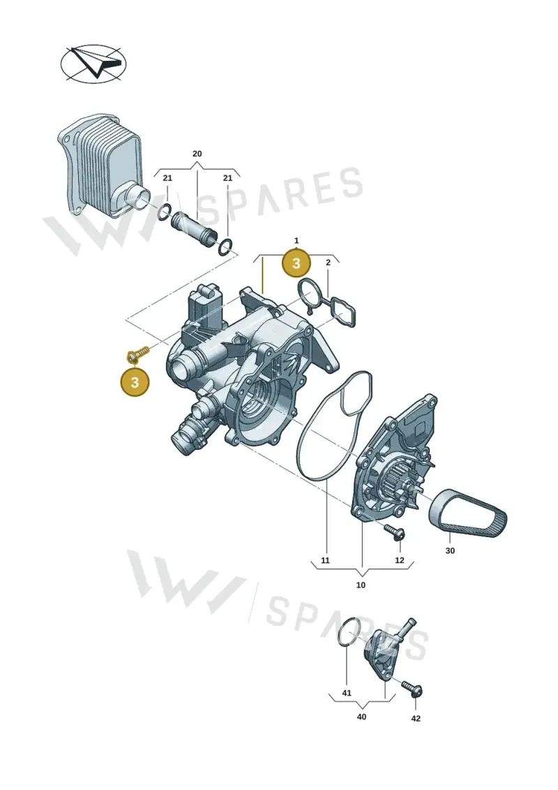WHT004972 — Audi A5 Limo 2.0 (2024-) diagram 06r121000, position 3