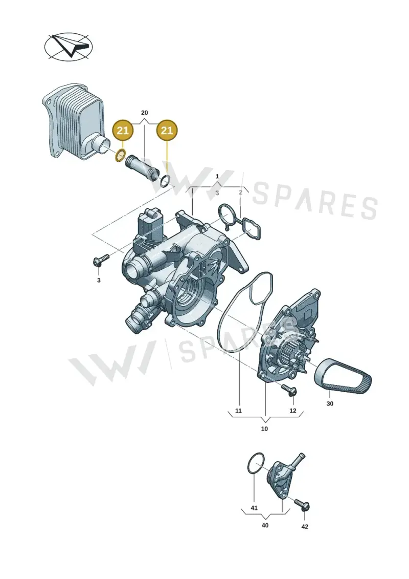 WHT004973 — Audi A5 Limo 2.0 (2024-) diagram 06r121000, position 21
