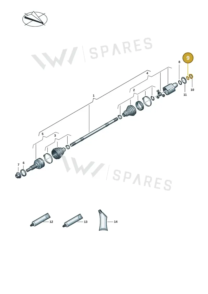 WHT005156 — Audi RS e-tron GT (2020-2020) diagram 4j1407050, position 9