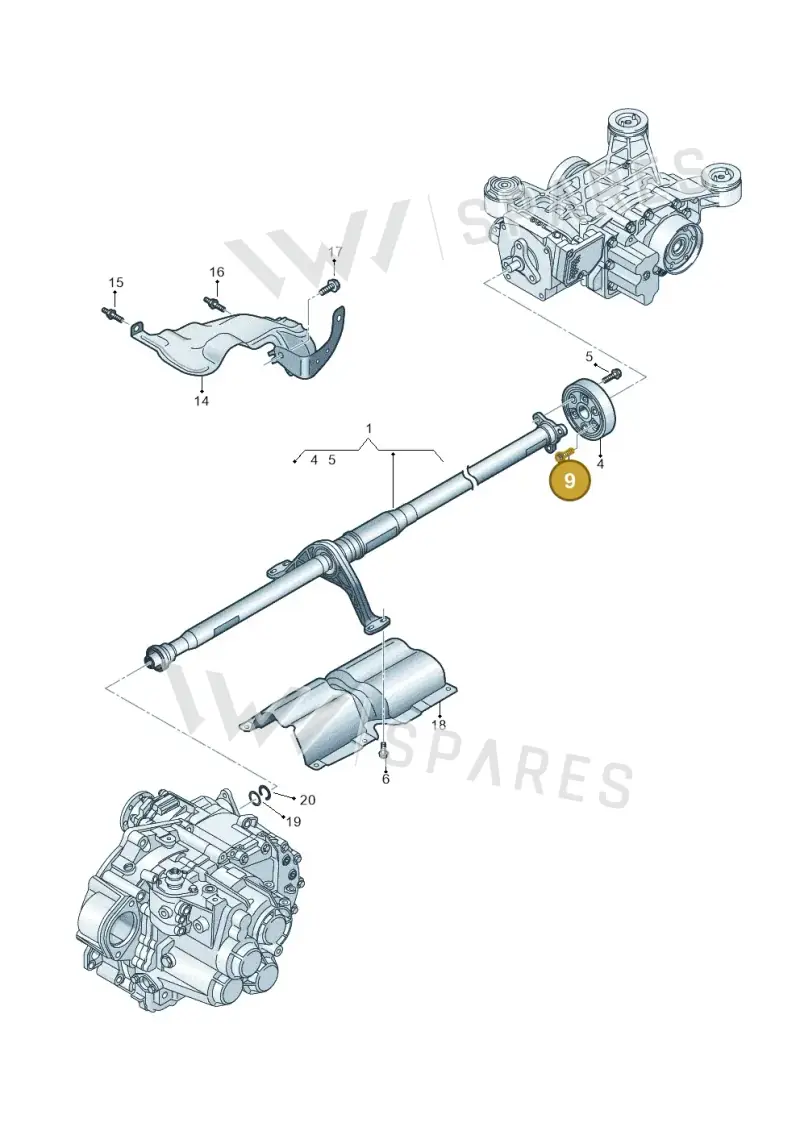 WHT005179 — Audi A3 Sportback (2019-2021) diagram 596521010, position 9