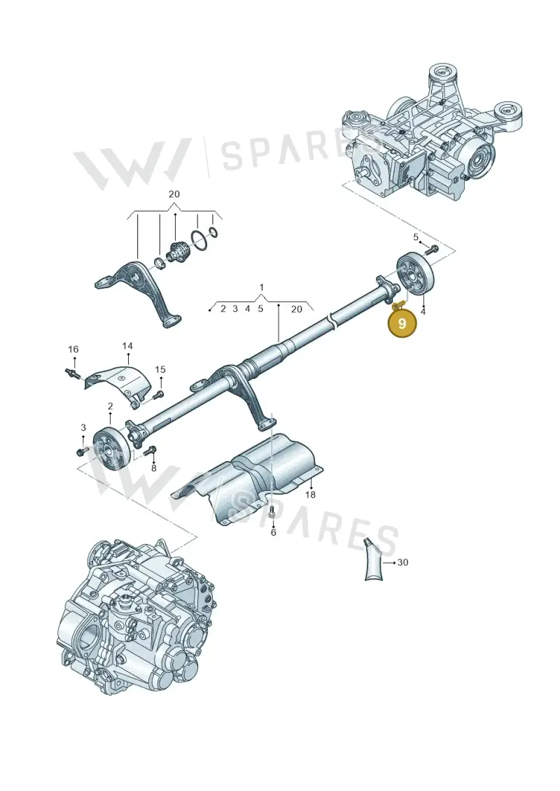 WHT005179 — Audi Q3 quattro (2018-2019) diagram 884521000, position 9