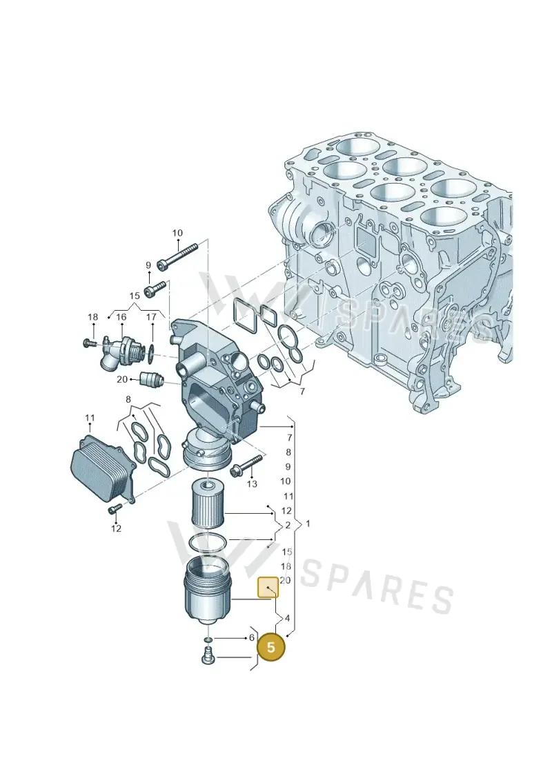 WHT005237 — Audi Q6 (2022-) diagram 809115800, position 5