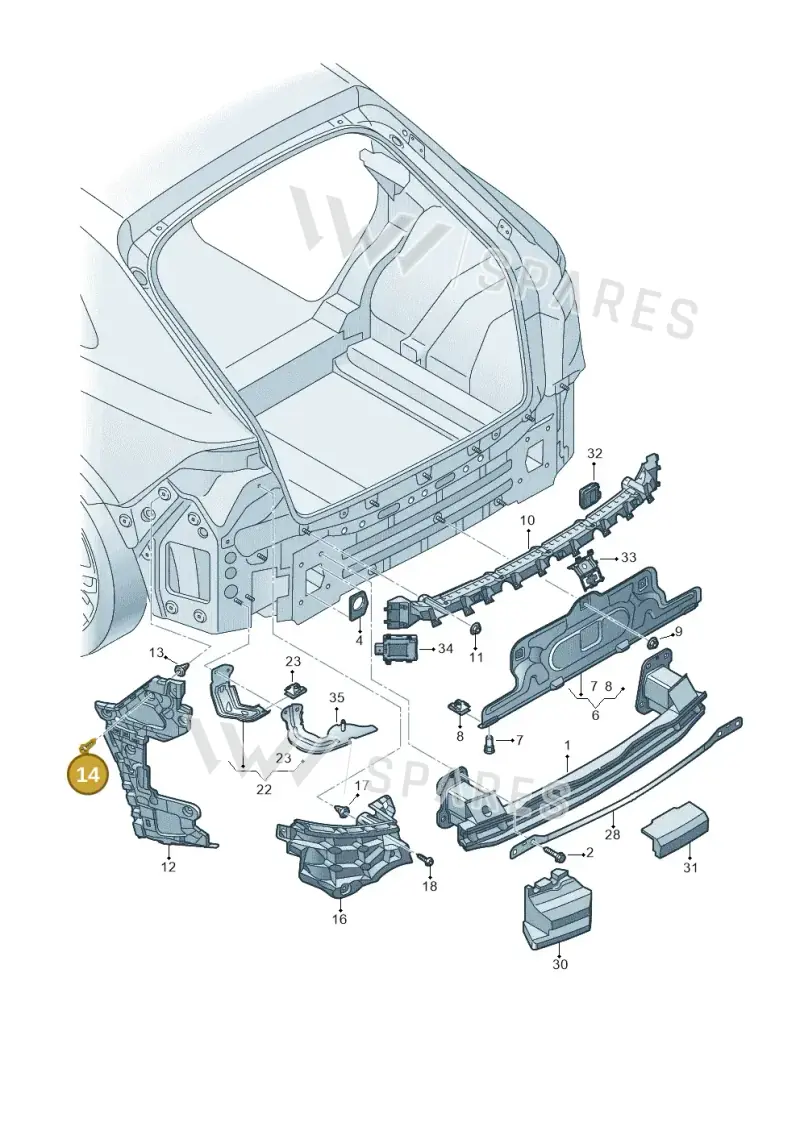 WHT005271 — Audi RS Q8 Quattro (2019-) diagram 429807050, position 14