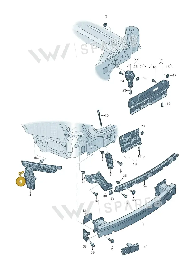 WHT005271 — Audi RS6 Avant (2019-) diagram 430807050, position 6