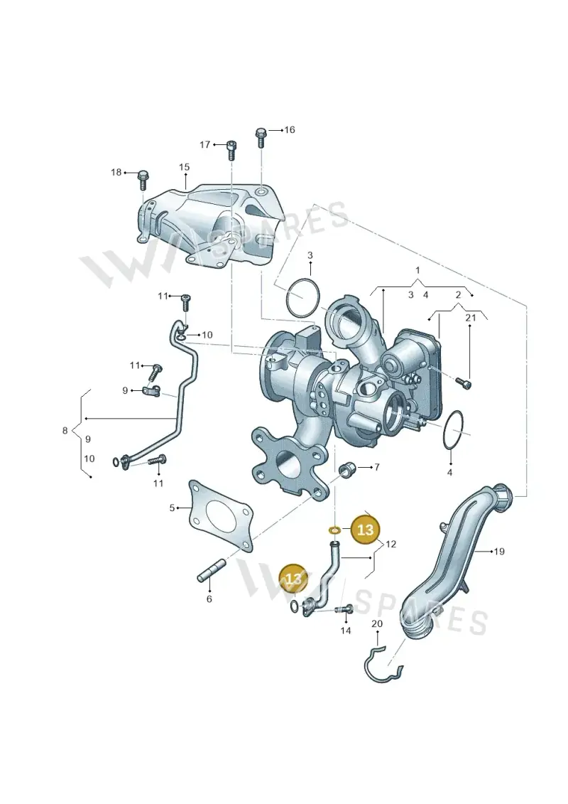 WHT005363 — Audi A1 sportback 1.0 (2018-) diagram 827145010, position 13