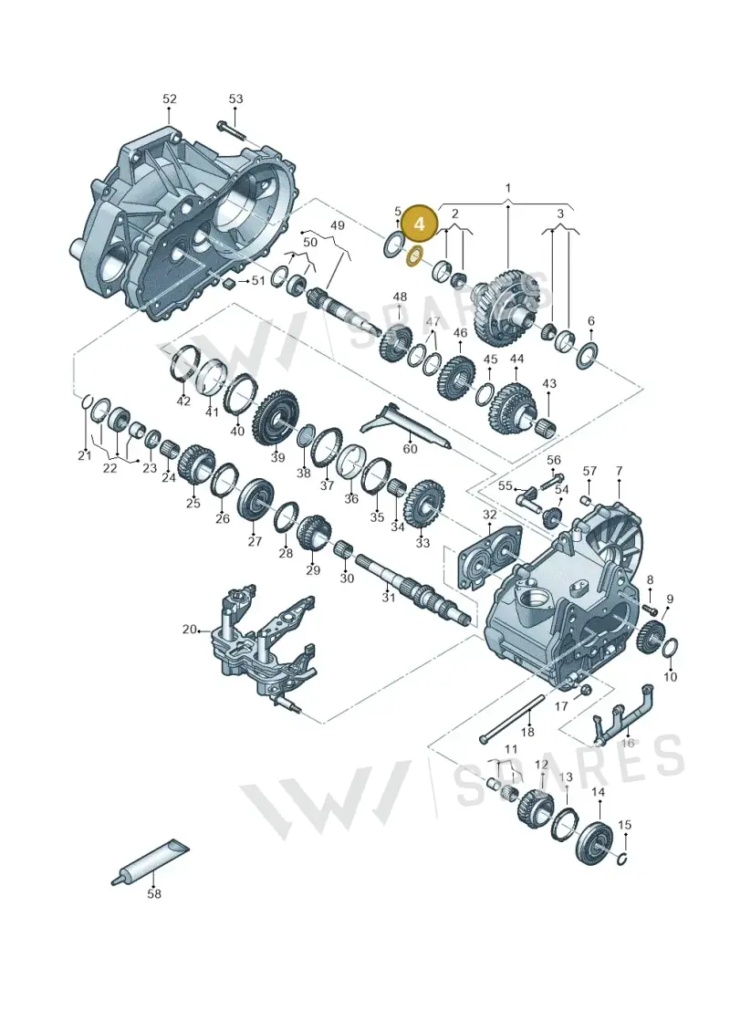 WHT005403A — Audi A1 sportback 1.0 (2018-) diagram 837305030, position 4