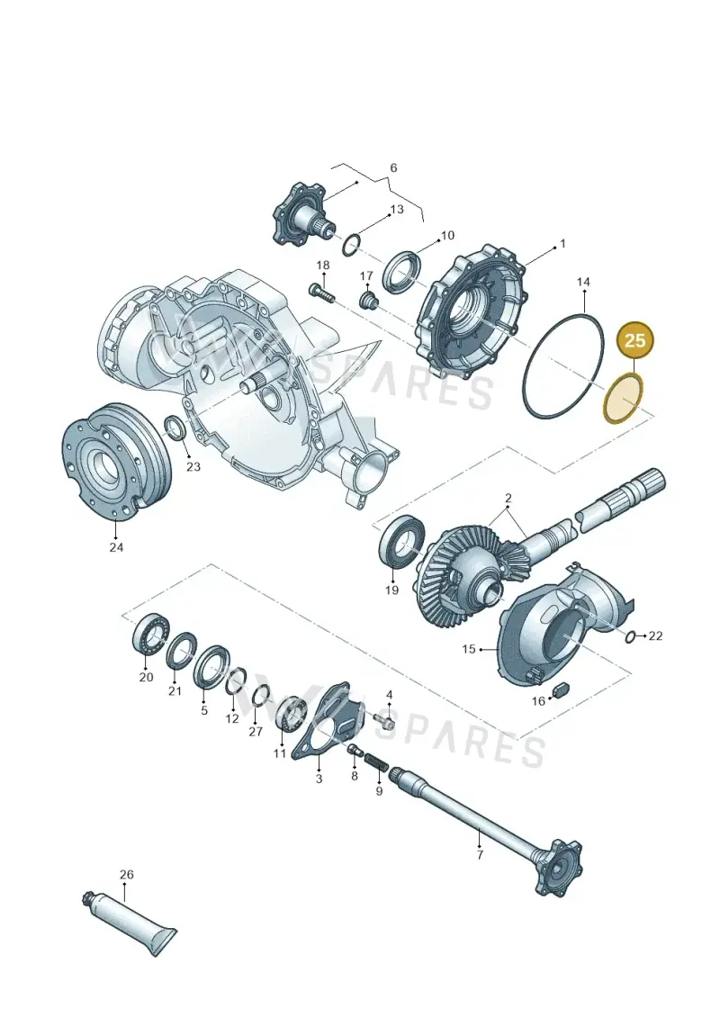 WHT005419AH — Audi Q5 qu. 2.0 TDI (2012-2017) diagram 620409550, position 25