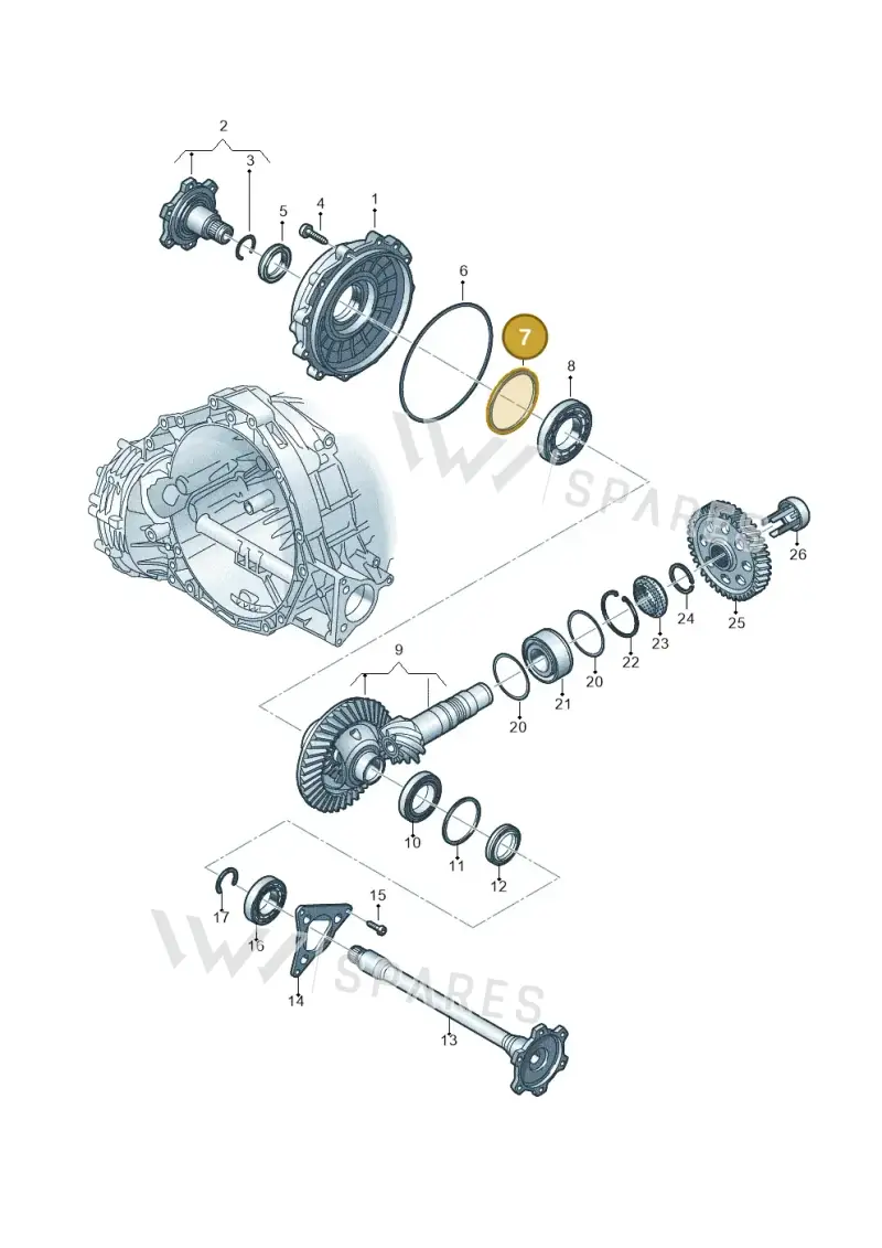 WHT005419R — Audi Q5 (2016-2020) diagram 849409120, position 7