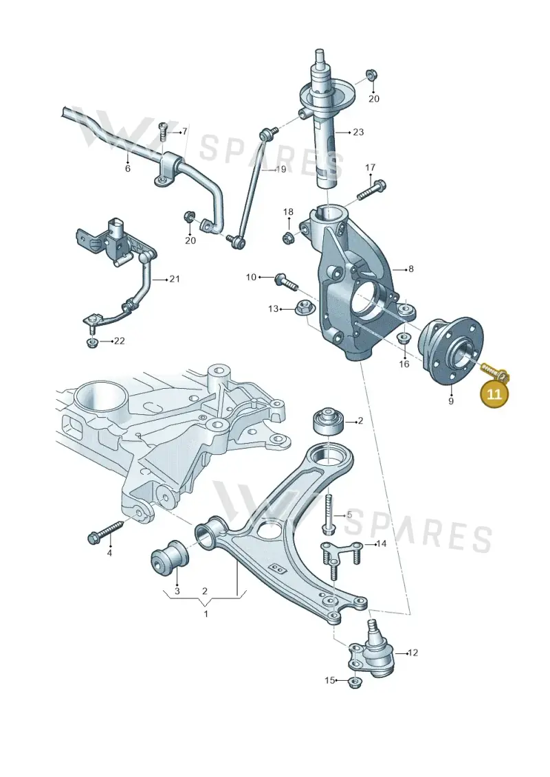WHT005437 — Audi TTRS Coupe (2016-2023) diagram 850407000, position 11