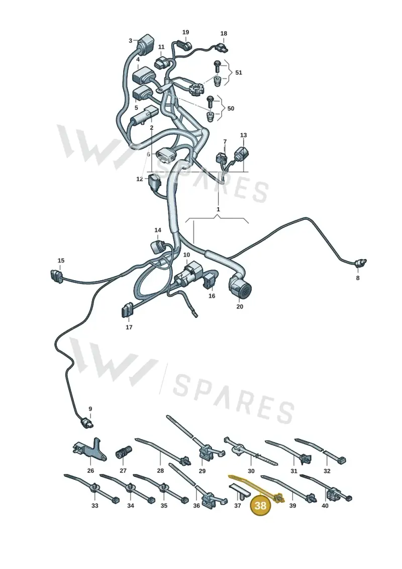 WHT005439 — Audi RS e-tron GT (2020-2020) diagram 4j1971250, position 38