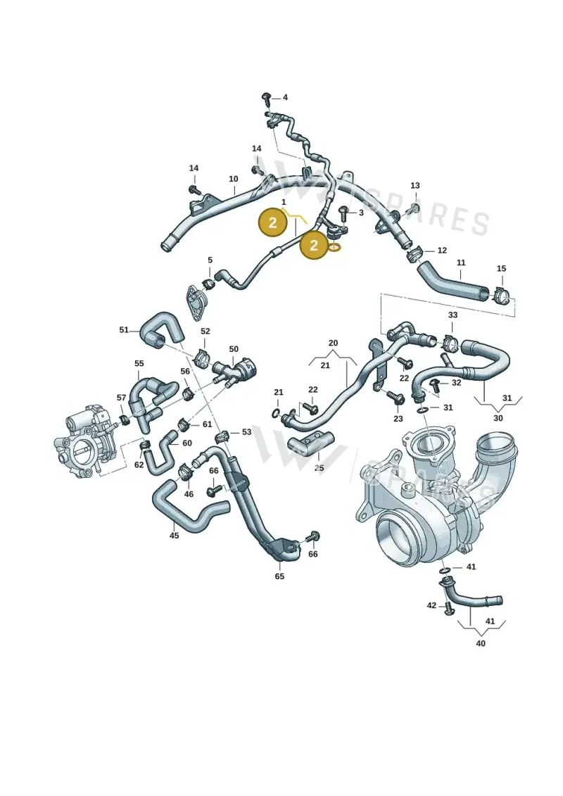 WHT005440 — Audi A5 Limo 2.0 (2024-) diagram 06r121005, position 2